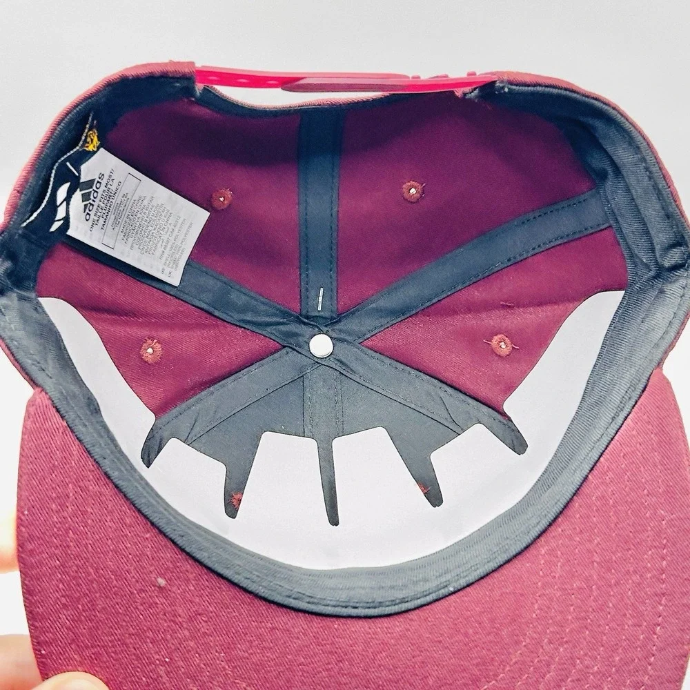 Arizona State Sun Devils Adidas Patch 1885 Hat Cap Snapback Adjustable Red NCAA